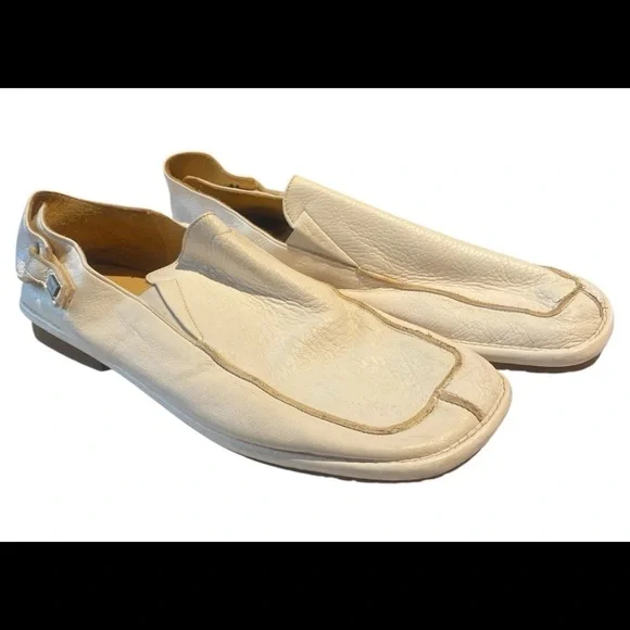 Cesare Paciotti White Leather Loafers Size 9  Luxury Driving Shoes Buy Cesare Paciotti HRS Leather Loafers: Italian Designer  main image 2